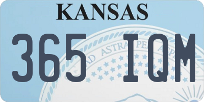 KS license plate 365IQM