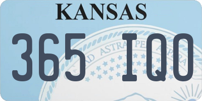 KS license plate 365IQO