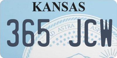 KS license plate 365JCW