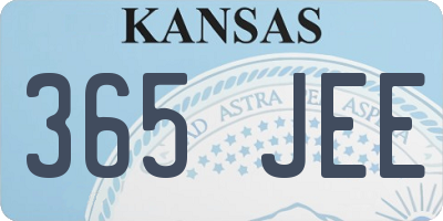 KS license plate 365JEE