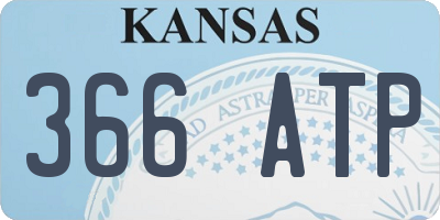 KS license plate 366ATP
