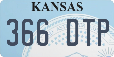 KS license plate 366DTP
