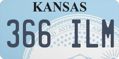 KS license plate 366ILM