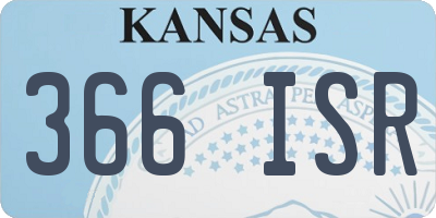 KS license plate 366ISR