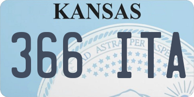 KS license plate 366ITA
