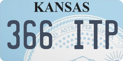 KS license plate 366ITP