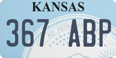 KS license plate 367ABP