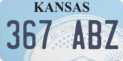 KS license plate 367ABZ