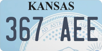 KS license plate 367AEE