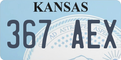 KS license plate 367AEX