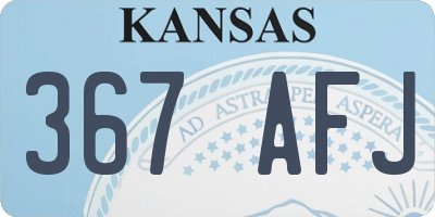 KS license plate 367AFJ