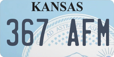 KS license plate 367AFM