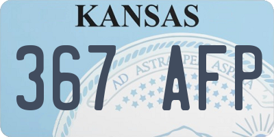 KS license plate 367AFP