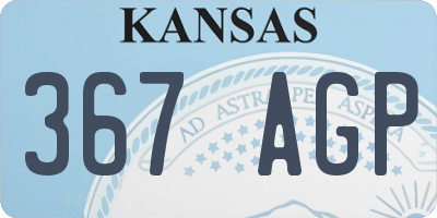 KS license plate 367AGP