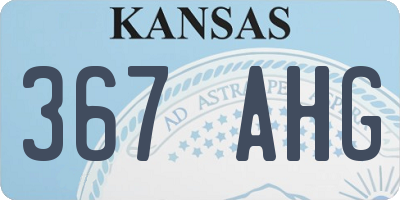 KS license plate 367AHG