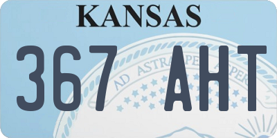 KS license plate 367AHT
