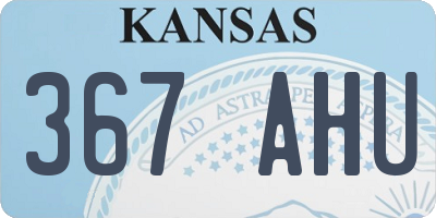 KS license plate 367AHU