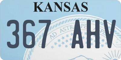 KS license plate 367AHV