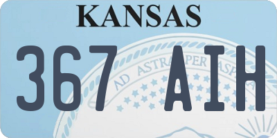 KS license plate 367AIH