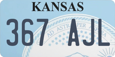 KS license plate 367AJL