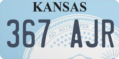 KS license plate 367AJR