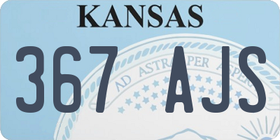 KS license plate 367AJS