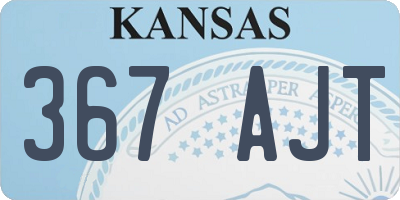 KS license plate 367AJT