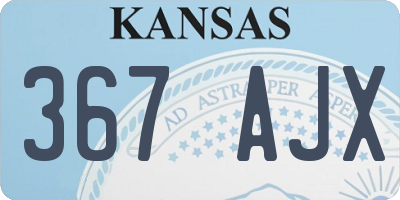 KS license plate 367AJX