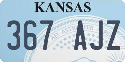 KS license plate 367AJZ