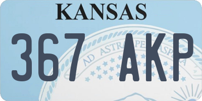 KS license plate 367AKP