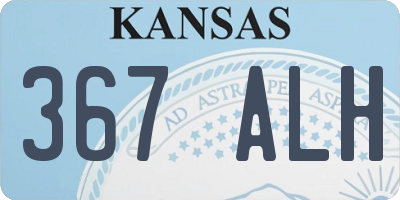 KS license plate 367ALH