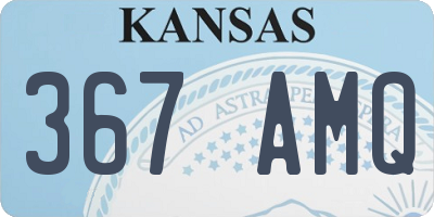 KS license plate 367AMQ