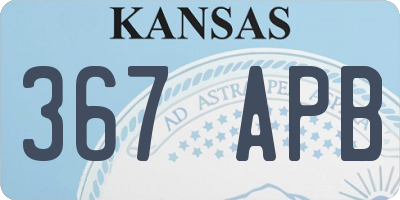 KS license plate 367APB