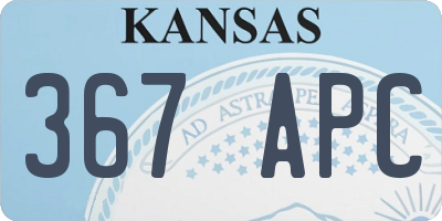 KS license plate 367APC