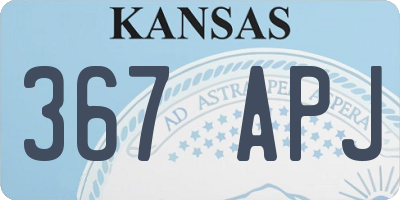 KS license plate 367APJ