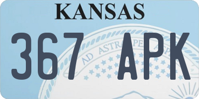 KS license plate 367APK