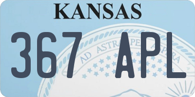 KS license plate 367APL