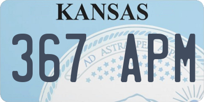 KS license plate 367APM
