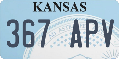 KS license plate 367APV