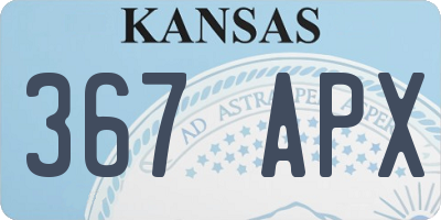 KS license plate 367APX