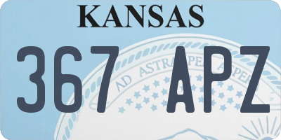 KS license plate 367APZ
