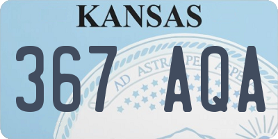 KS license plate 367AQA