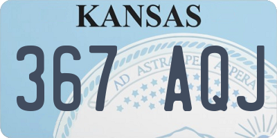 KS license plate 367AQJ