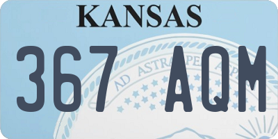KS license plate 367AQM
