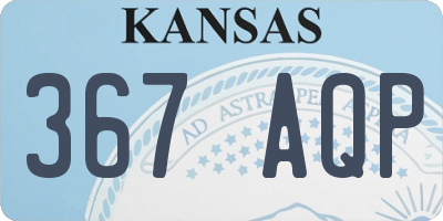 KS license plate 367AQP