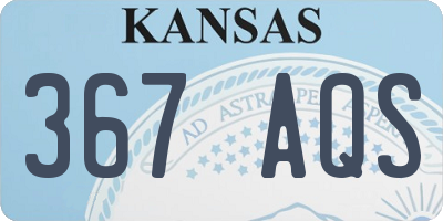 KS license plate 367AQS