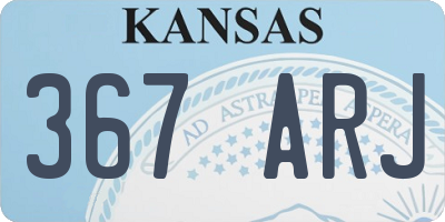 KS license plate 367ARJ