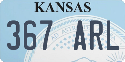 KS license plate 367ARL