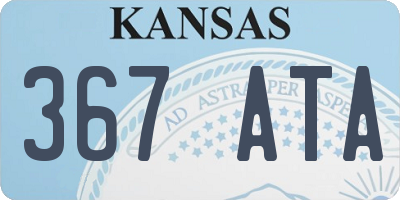 KS license plate 367ATA