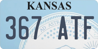KS license plate 367ATF